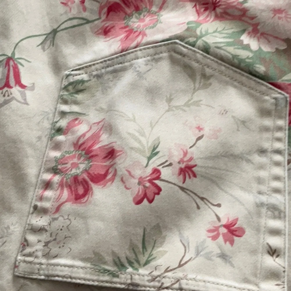 Polo Ralph Lauren Floral Straight Leg Pants - Pink and Tan - Picture 7 of 12